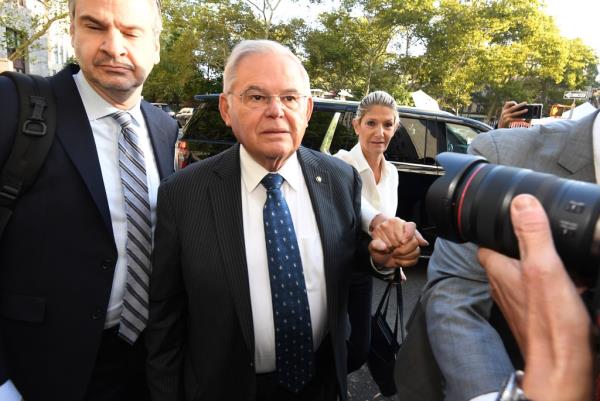 Sen. Bob Menendez and his wife, Nadine (right) have been charged with an additional count of conspiracy for a public official to act as a foreign agent in a superseding indictment.